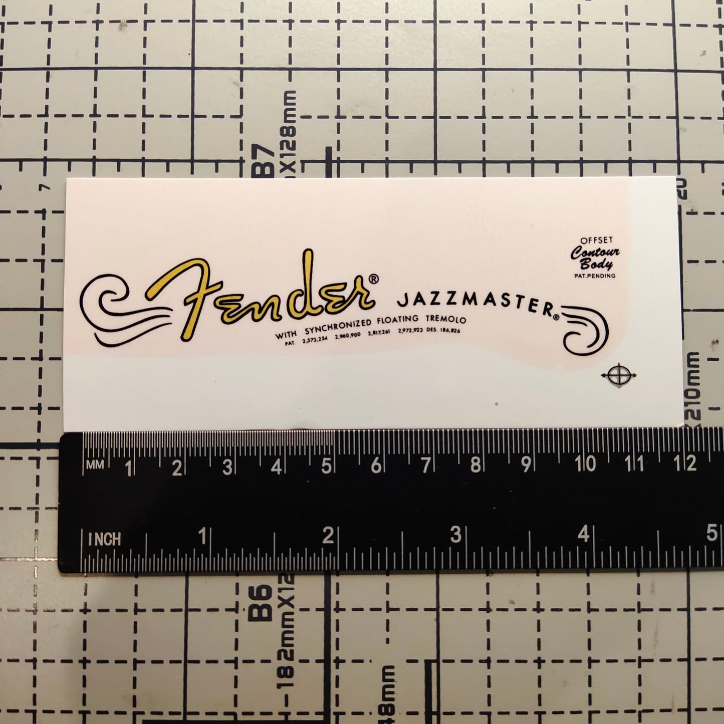 3Pcs JAZZMASTER 64 Electric Guitar Decal