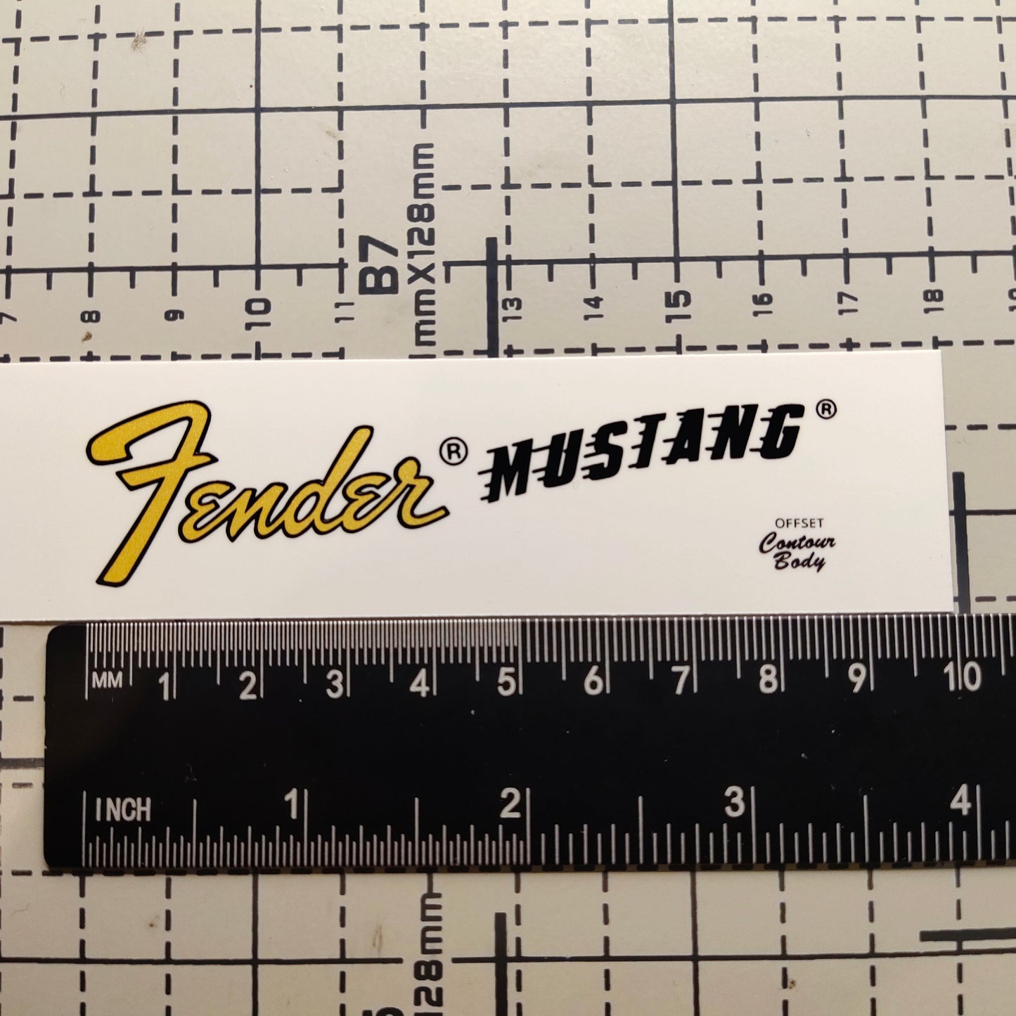 3Pcs MUSTANG Electric Guitar Decal