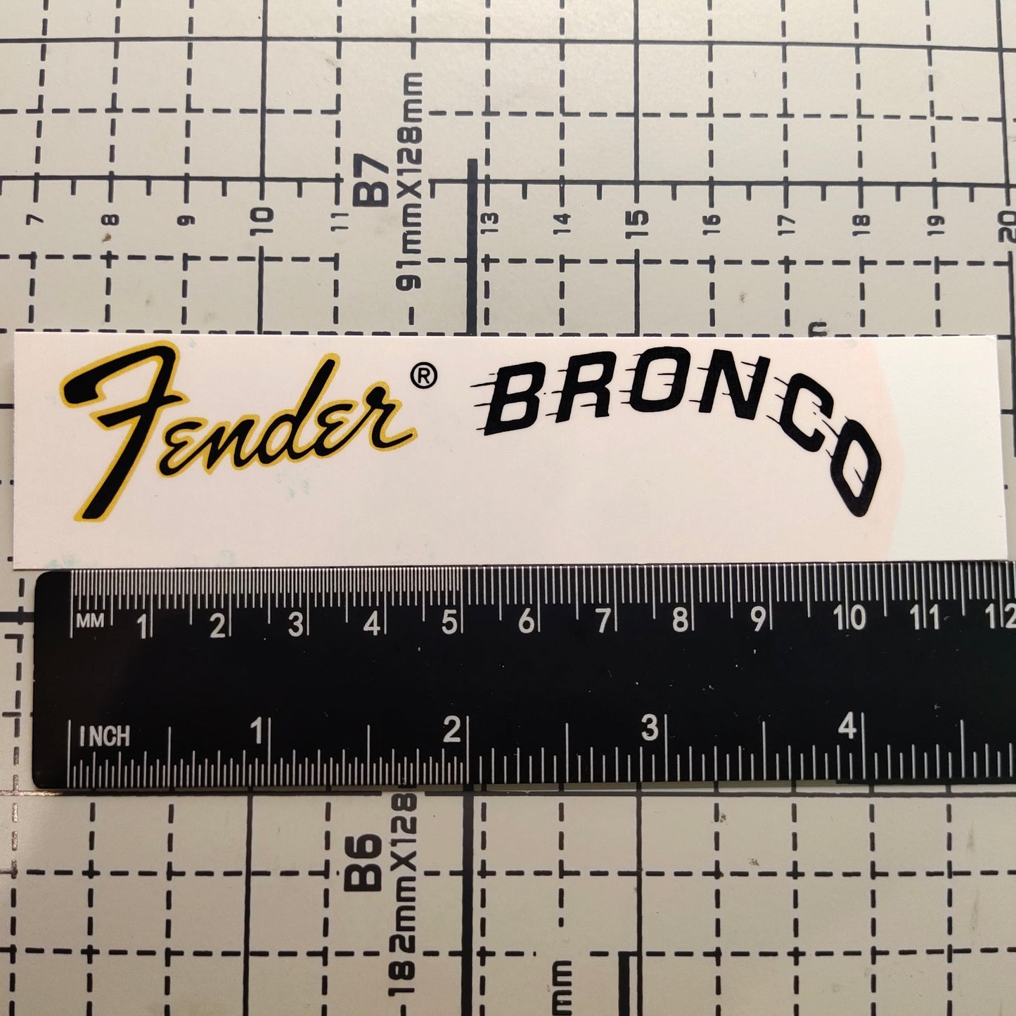 3Pcs BRONCO Electric Guitar Decal