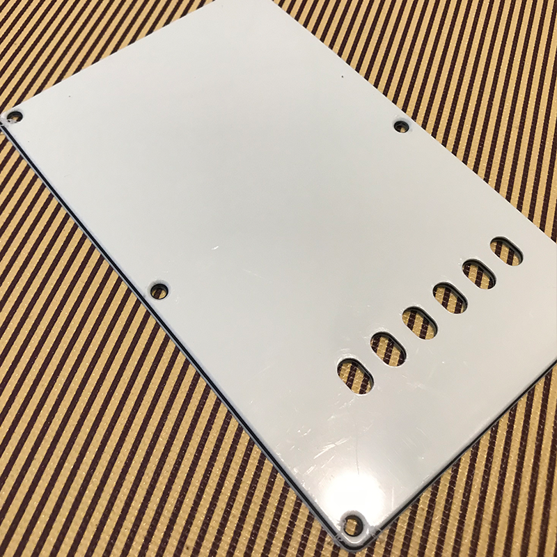 White Electric guitar body back cover