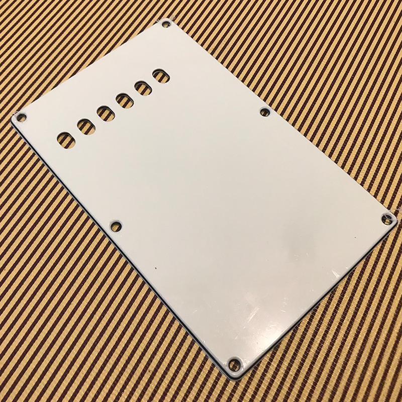 White Electric guitar body back cover