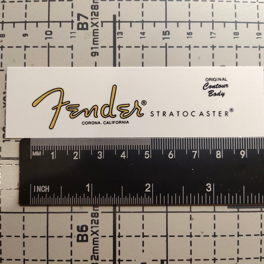 3Pcs Strat American Professional II Gold Electric Guitar Decal