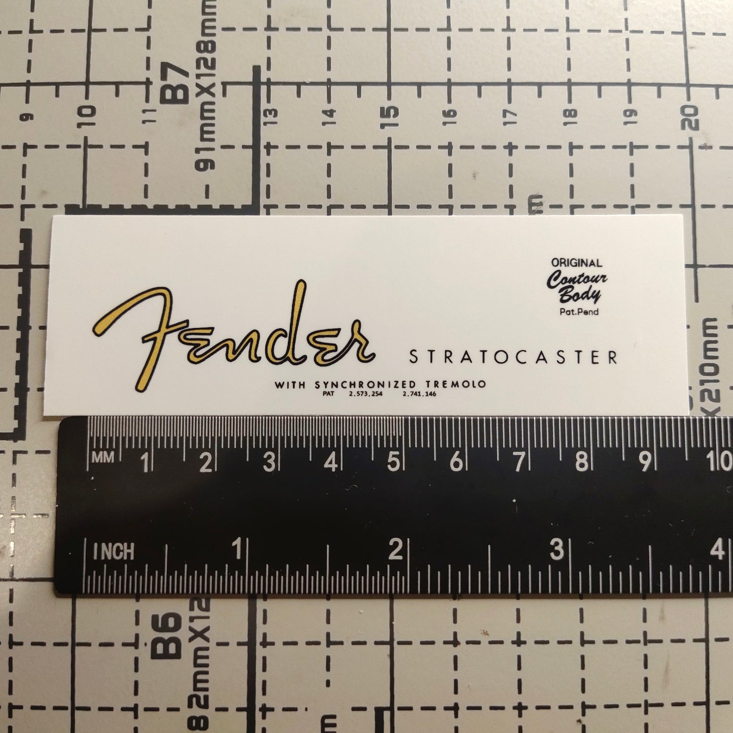 3Pcs Strat 61-62 Electric Guitar Decal