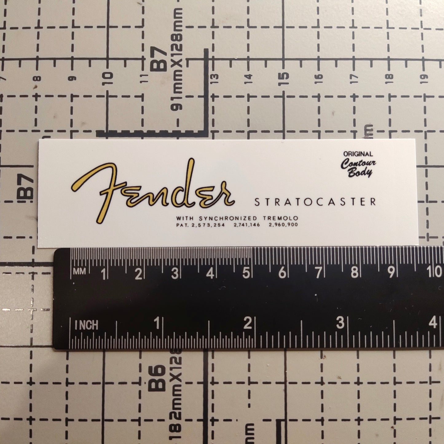 3Pcs Strat 62 Electric Guitar Decal