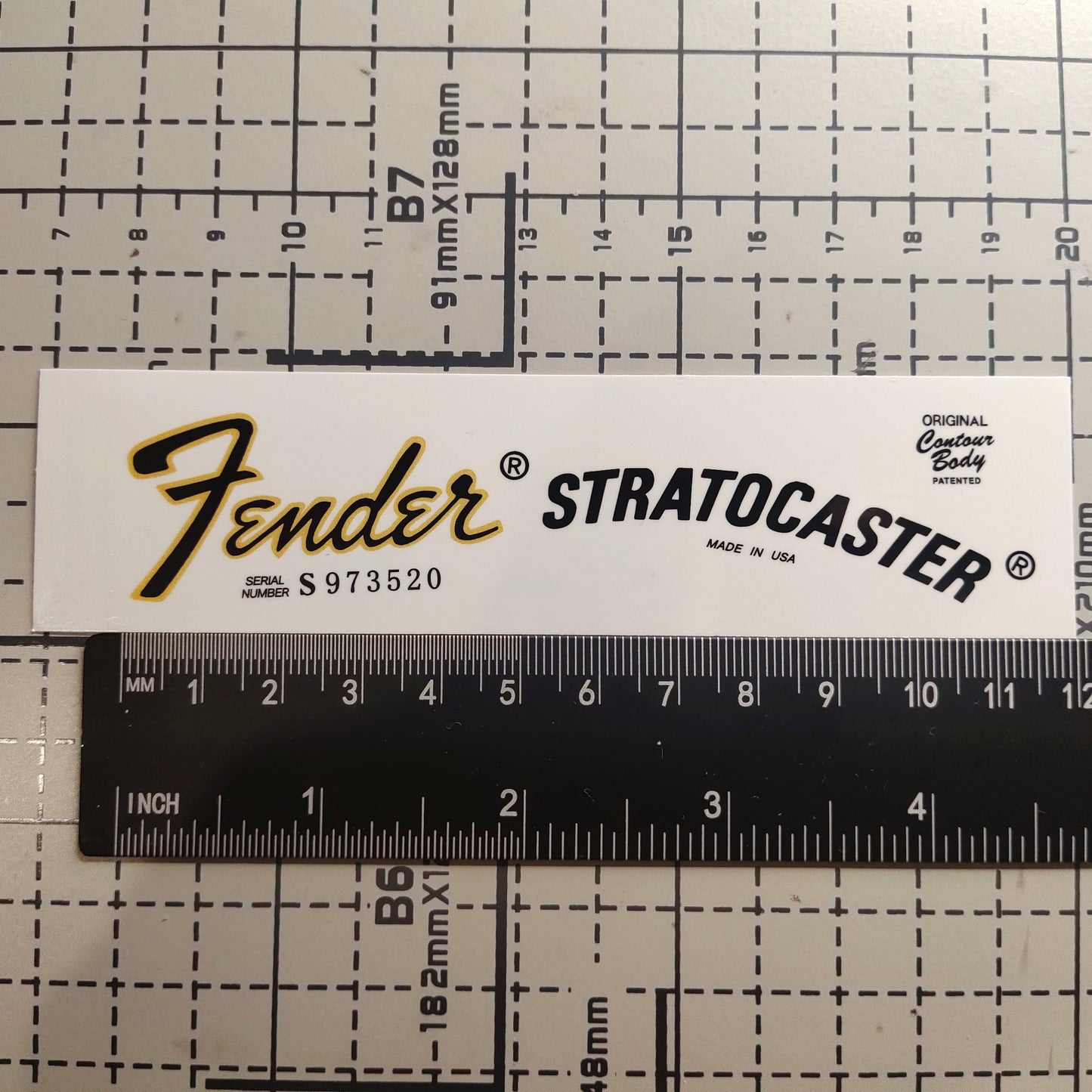 3Pcs Strat 78 Electric Guitar Decal