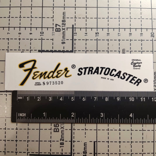 3Pcs Strat 78 Electric Guitar Decal