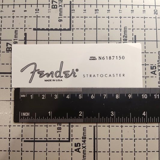 3Pcs Strat American Standard Electric Guitar Decal