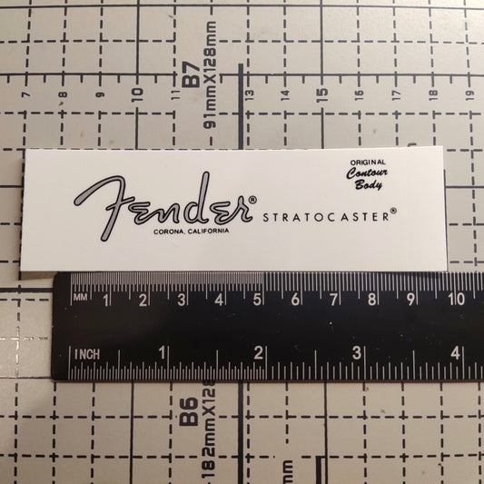 3Pcs Strat American Professional II Silver Electric Guitar Decal