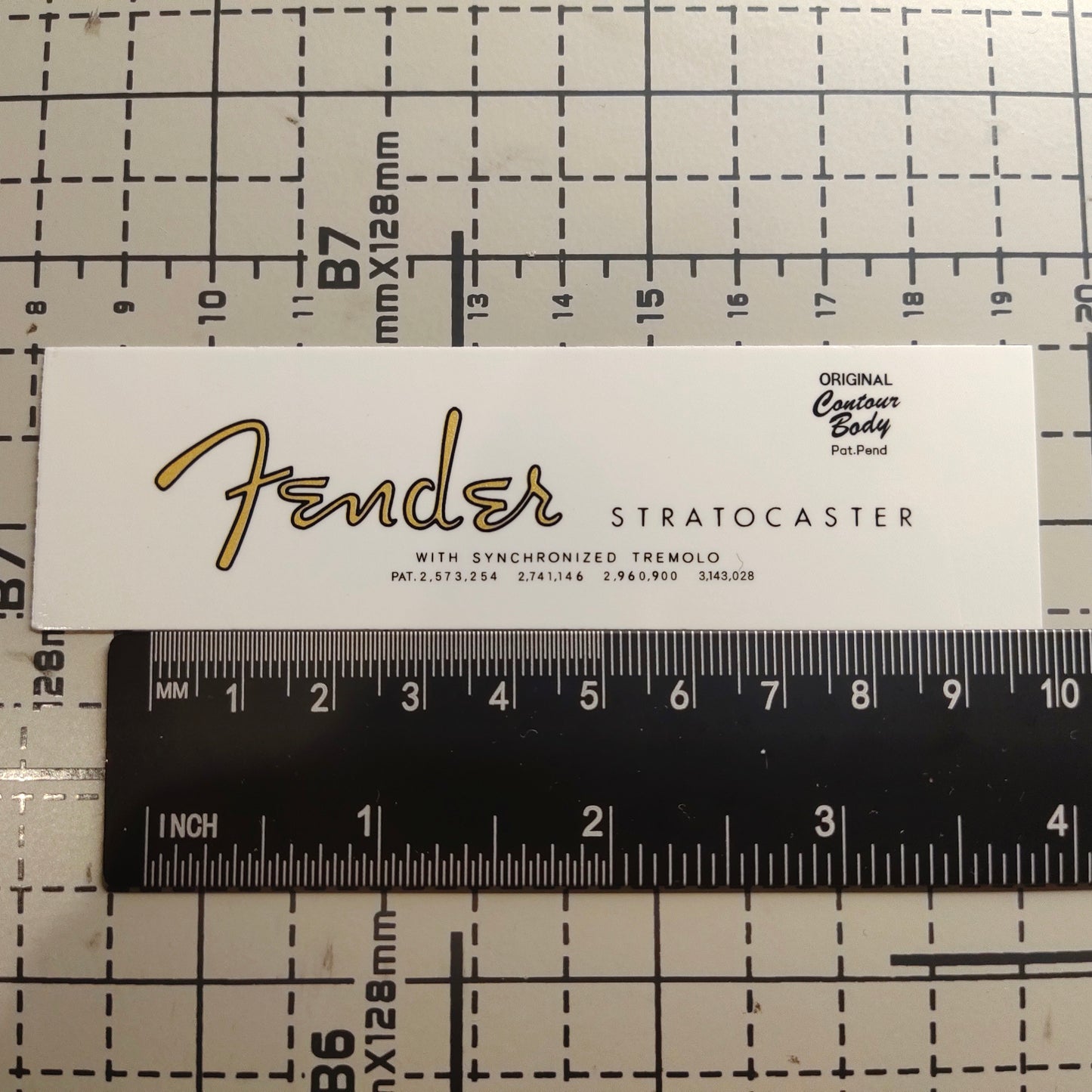 3Pcs Strat 63 Electric Guitar Decal