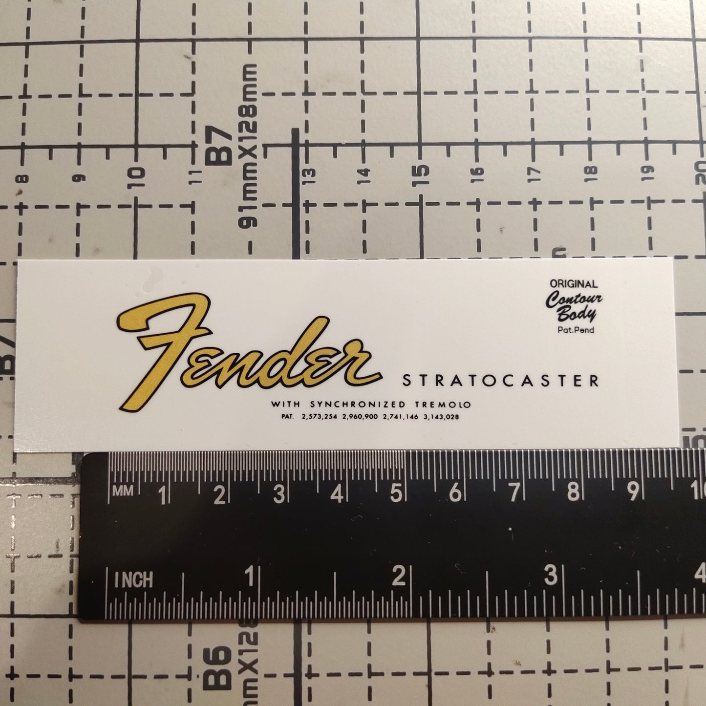 3Pcs Strat 60S Electric Guitar Decal