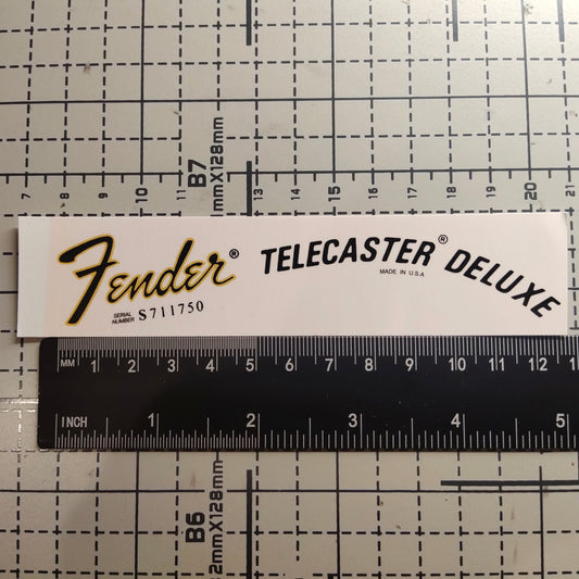 3Pcs Tele Deluxe Electric Guitar Decal