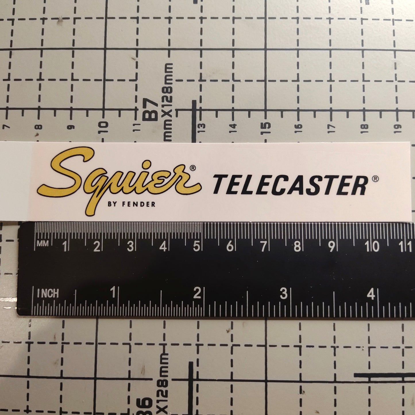 3Pcs SQ Tele Gold Electric Guitar Decal