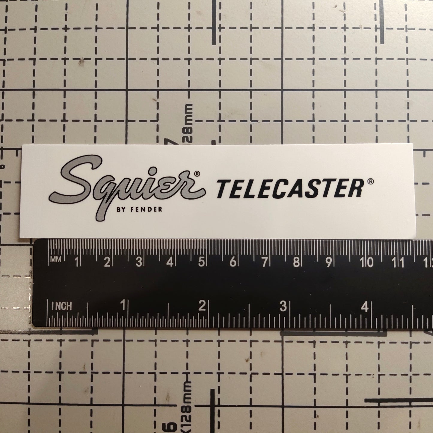 3Pcs SQ Tele Silver Electric Guitar Decal