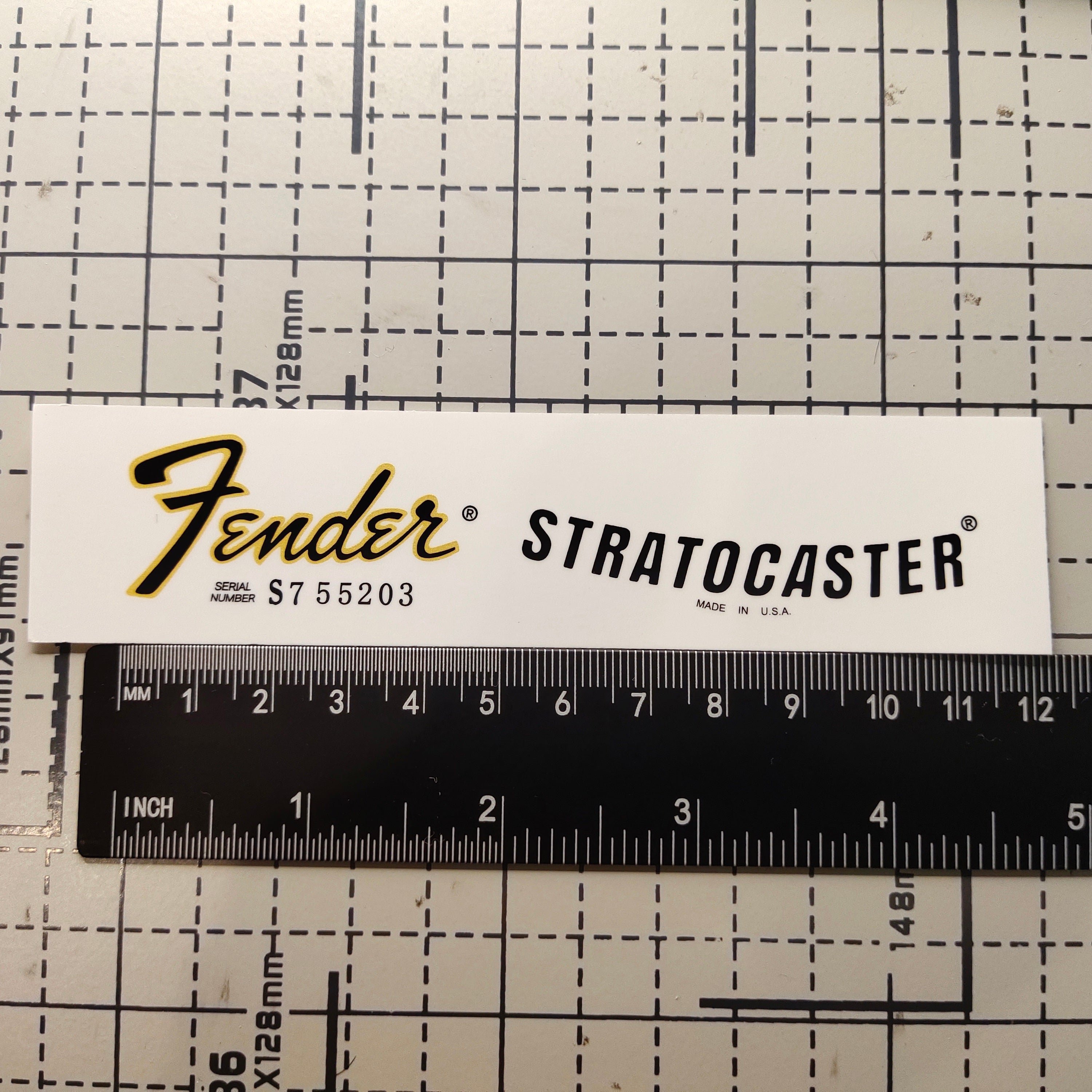 3Pcs Strat Left Electric Guitar Decal