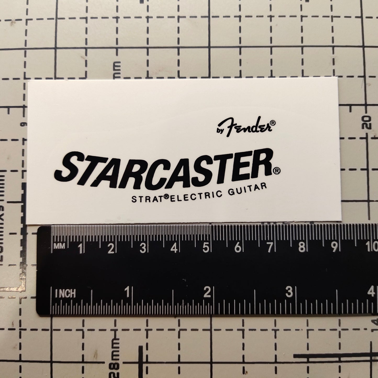 3Pcs STARCASTER All Black Electric Guitar Decal