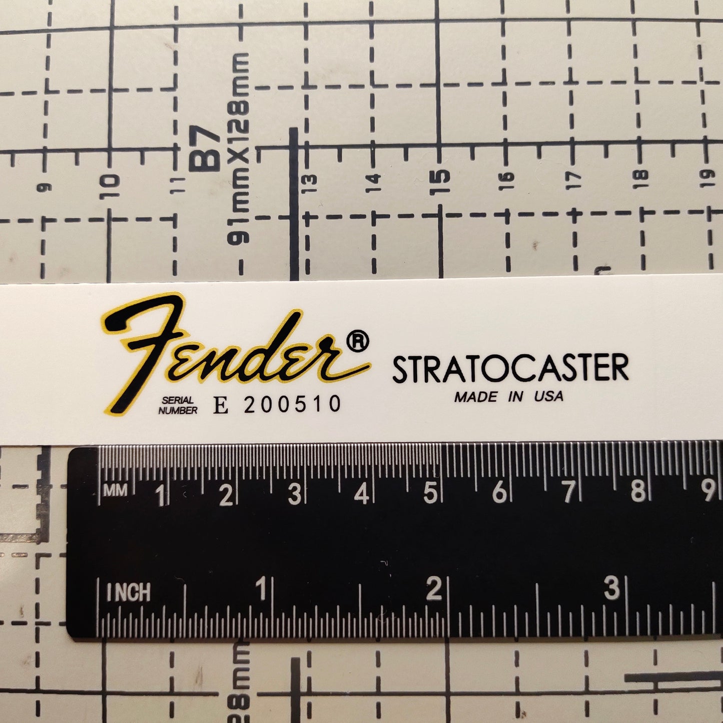 3Pcs Strat USA Black&Gold Electric Guitar Decal