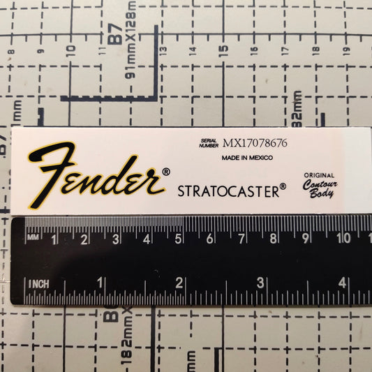 3Pcs Strat MADE IN MEXICO Electric Guitar Decal