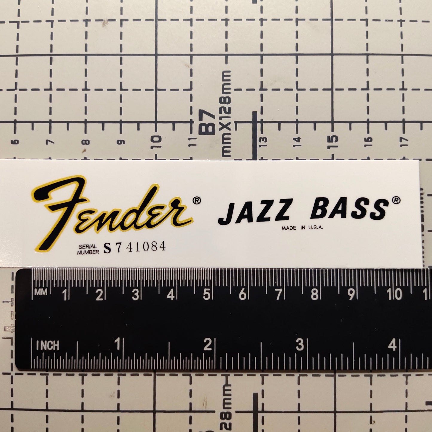 3Pcs Jazz Bass 78 Electric Guitar Decal