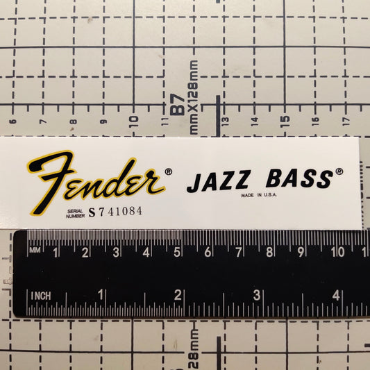 3Pcs Jazz Bass 78 Electric Guitar Decal