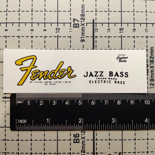 3Pcs Jazz Bass 66 Electric Guitar Decal