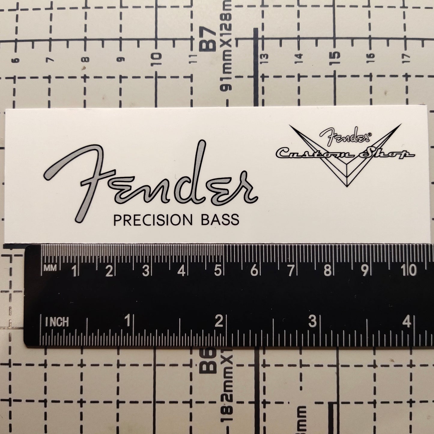 3Pcs Custom Shop P Bass Electric Guitar Decal