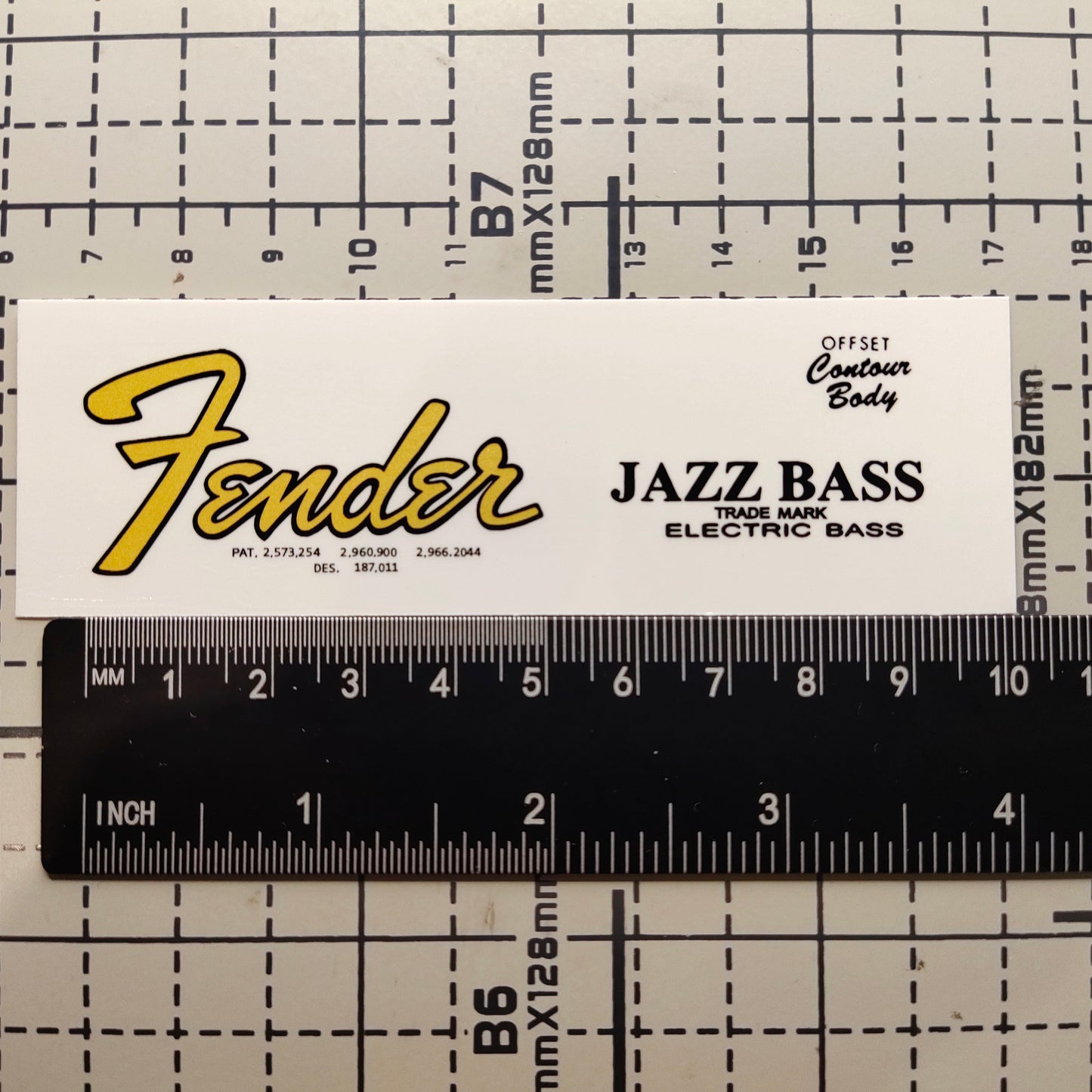 3Pcs JAZZ BASS JACO Electric Guitar Decal