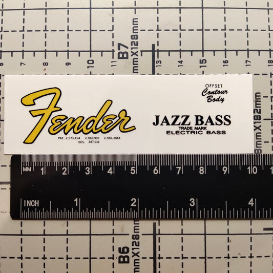 3Pcs JAZZ BASS JACO Electric Guitar Decal