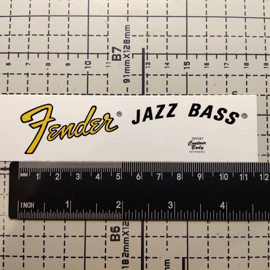 3Pcs Jazz Bass Gold Electric Guitar Decal