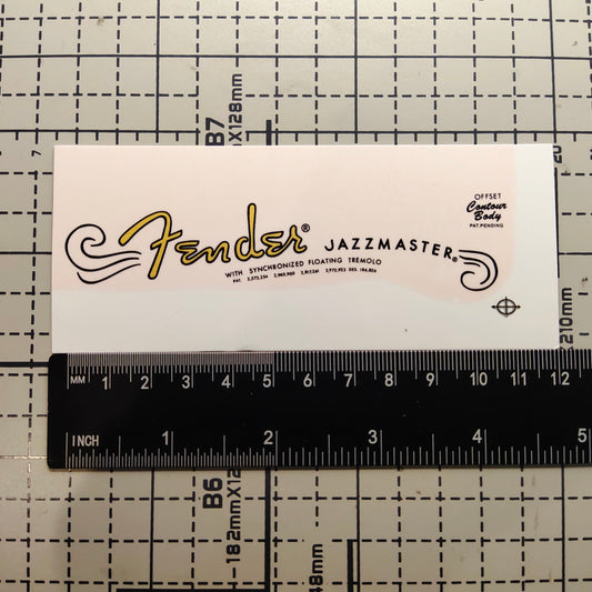 3Pcs JAZZMASTER 64 Electric Guitar Decal