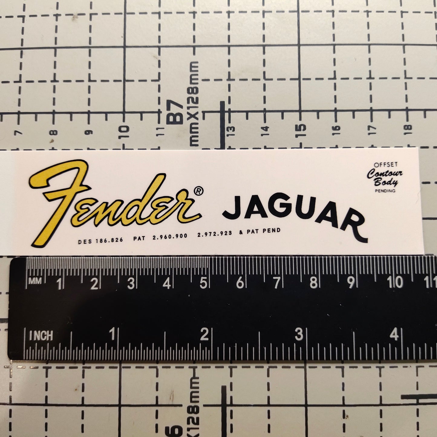 3Pcs JAGUAR 62 Electric Guitar Decal