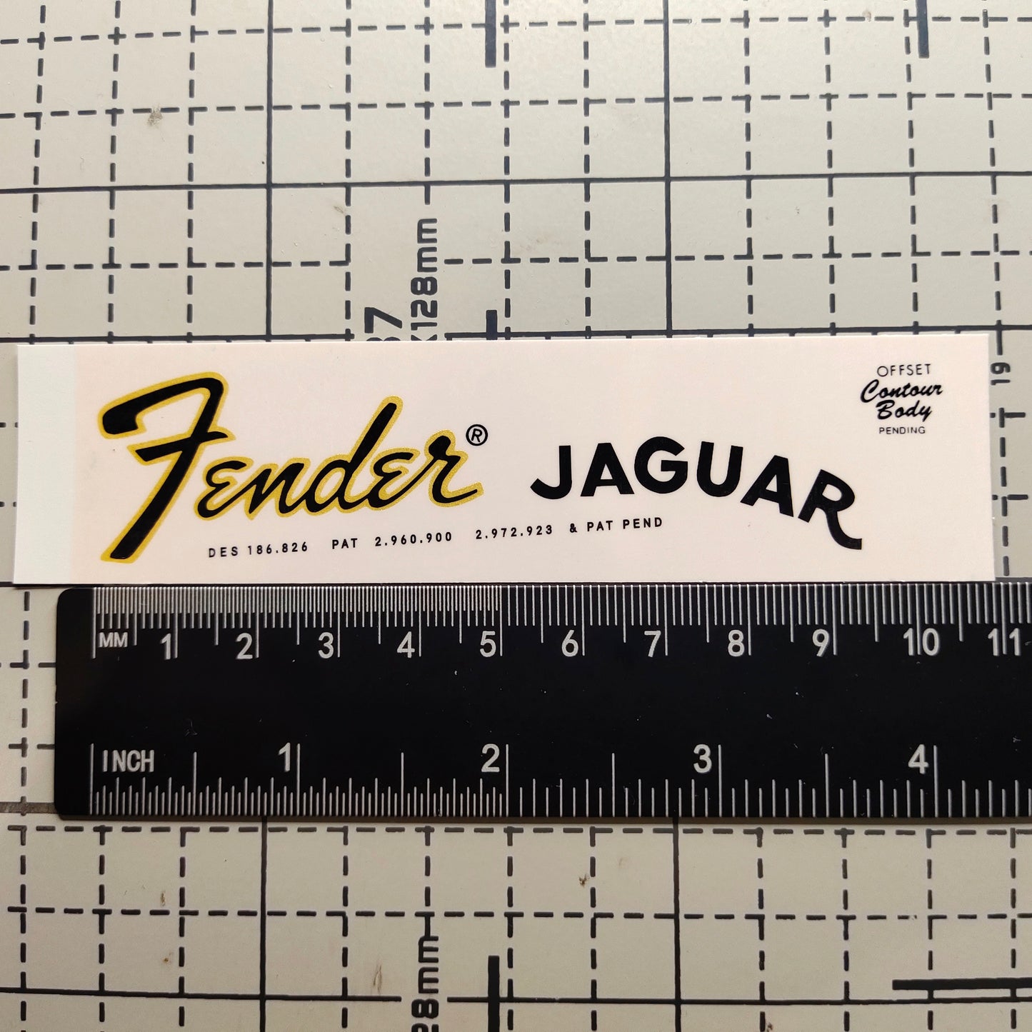 3Pcs JAGUAR 65 Electric Guitar Decal