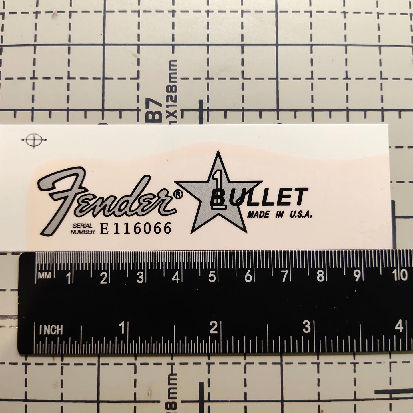 3Pcs BULLET USA Electric Guitar Decal