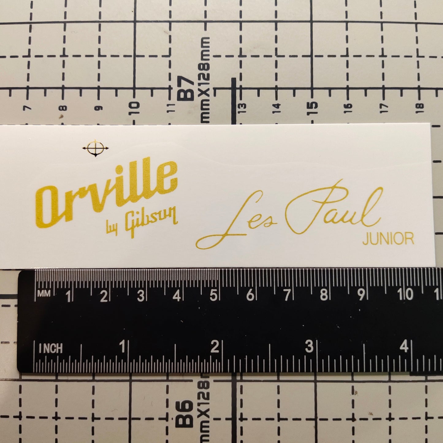3Pcs ORVILLE LP Gold  Electric Guitar Decal