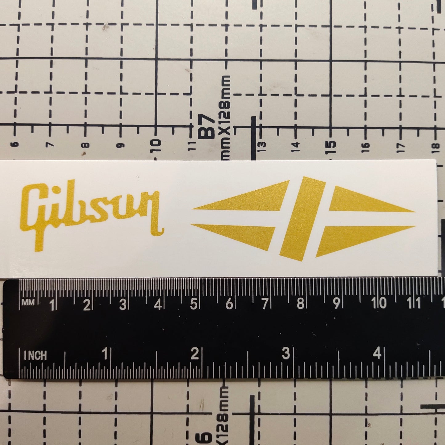 3Pcs Rhombus GOLD  Electric Guitar Decal