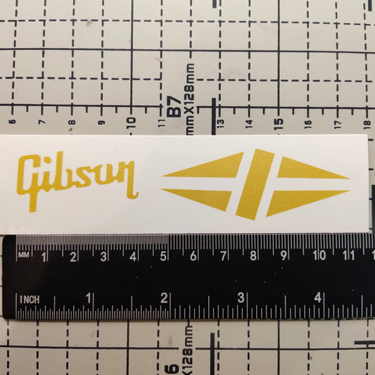 3Pcs Rhombus GOLD  Electric Guitar Decal