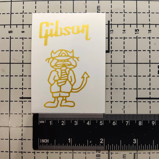 3Pcs ANGUS Gold  Electric Guitar Decal