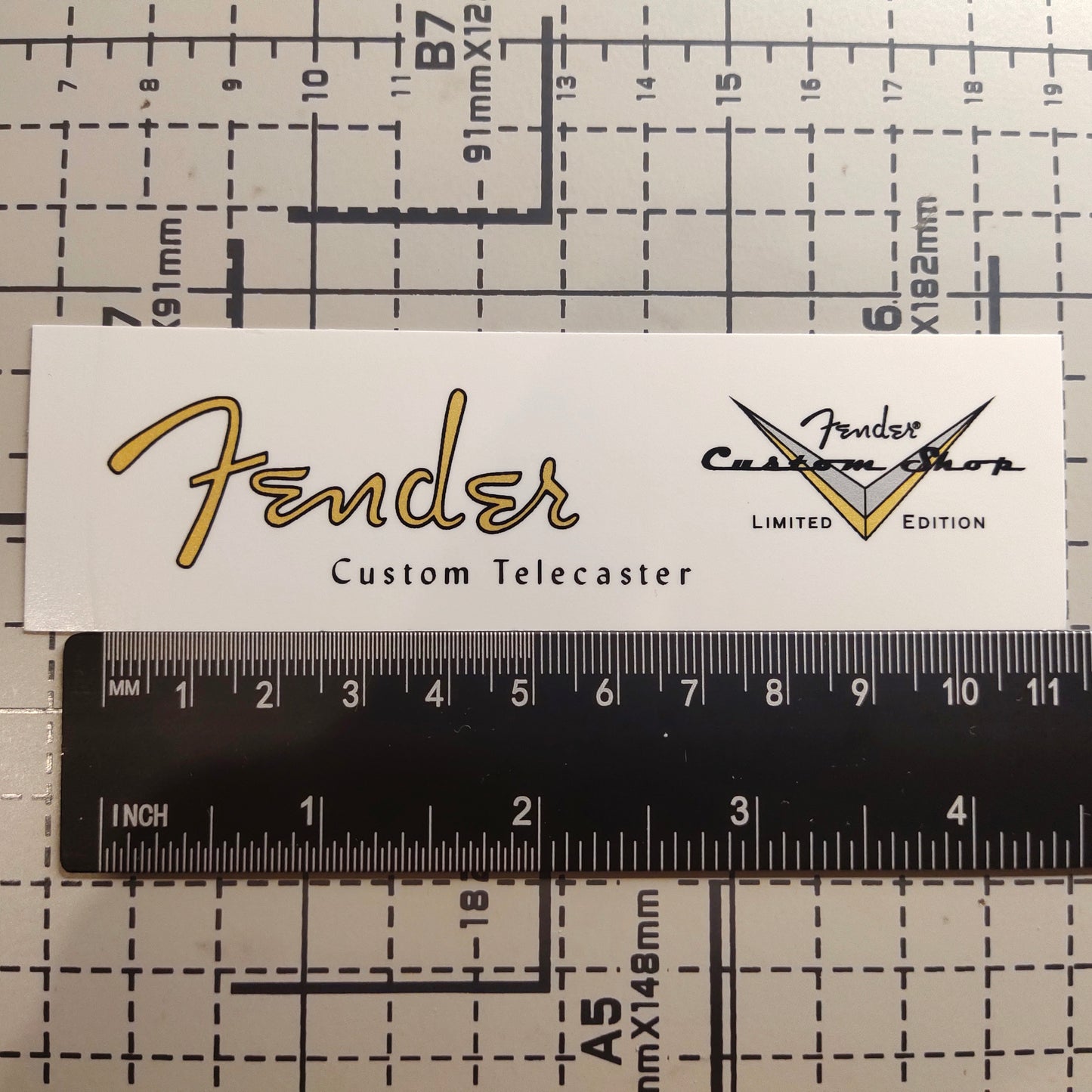 3Pcs Custom Shop Tele 59 Electric Guitar Decal