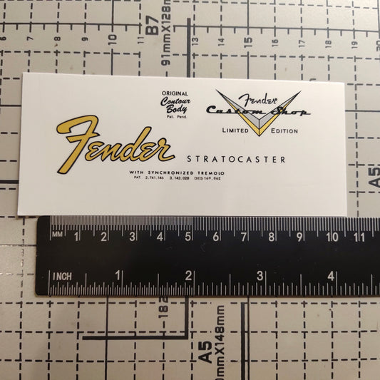 3Pcs Custom Strat 66-67 Electric Guitar Decal