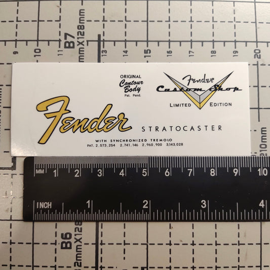 3Pcs Custom Strat 64-65 Electric Guitar Decal