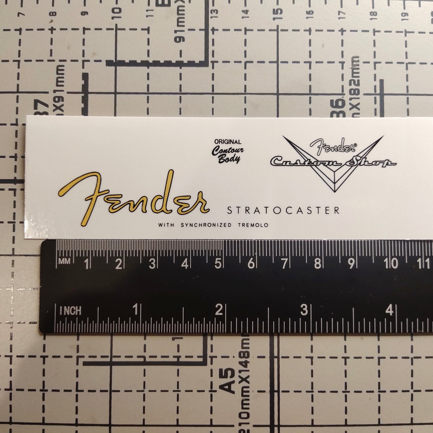 3Pcs Custom Strat 54-59 Electric Guitar Decal