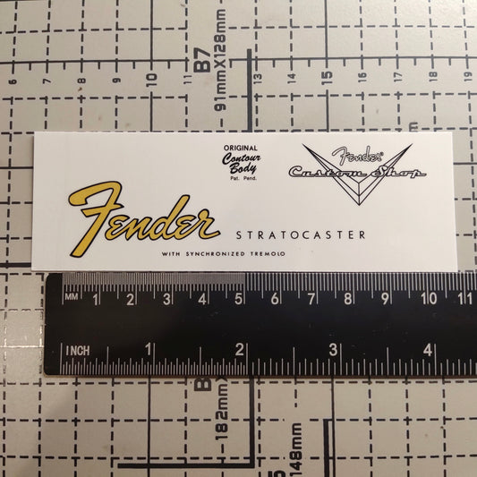 3Pcs Custom Strat 60 s Electric Guitar Decal