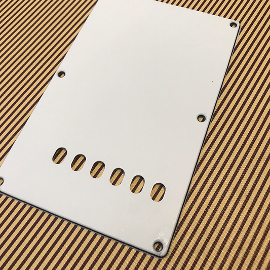 White Electric guitar body back cover