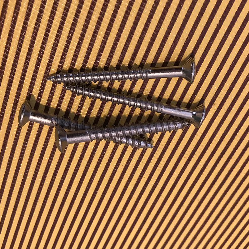 Guitar body connecting screw