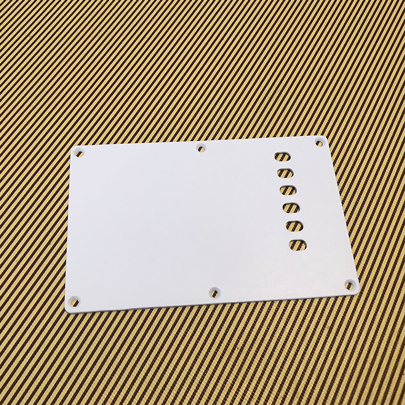 Electric guitar body back cover white